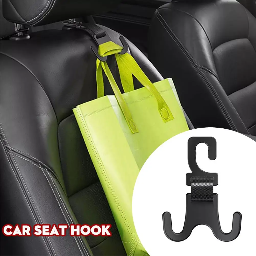 

Universal Car Seat Purse Hook Back Seat Organizer Handbag Car Clothes Fastener Storage Hanger Interior Accessories K4X2