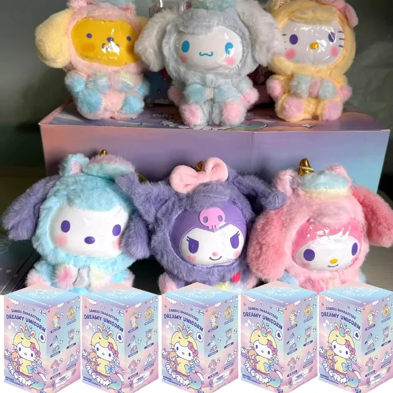 

НОВИНКА: Серия Sanrio Dreamy Unicorn – Сюрприз-бокс с виниловыми плюшевыми куклами Куроми, подвесками для сумок, загадочные подарки на день рождения для девушки