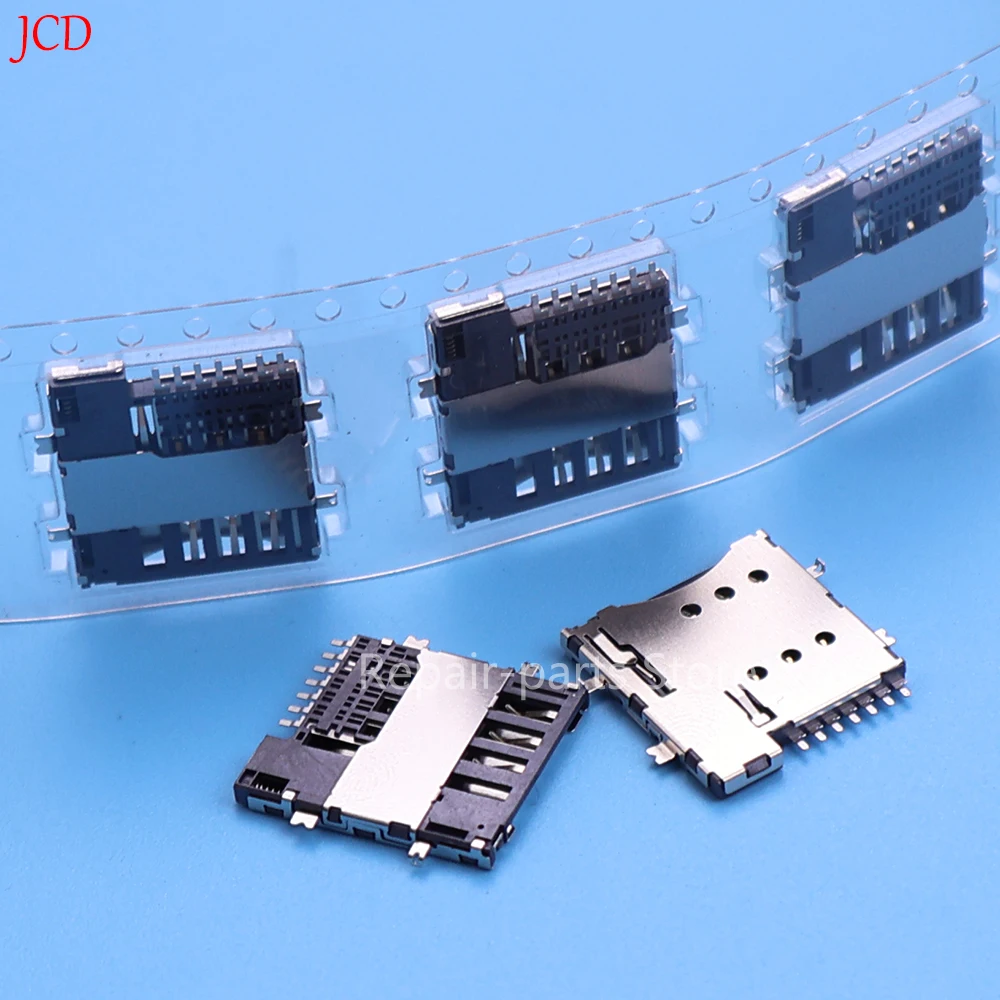 JCD 7P MICRO SIM Card Connector 7Pin Micro SIM Socket Holder 1.35H Self Push With Switch PUSH Mobile Card Holder Self New