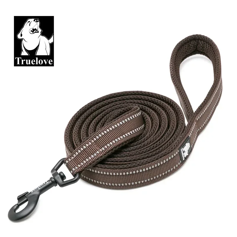 True Path – TRUELOVE Reflective Padded Leash – Brown
