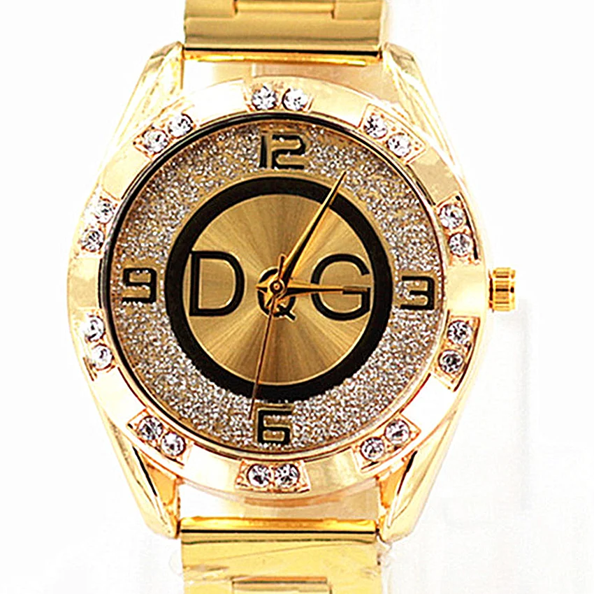 Reloj mujer 2020 nova dqg famosa marca casual relógio de quartzo mulher ouro prata completa aço luxo relógios zegarek