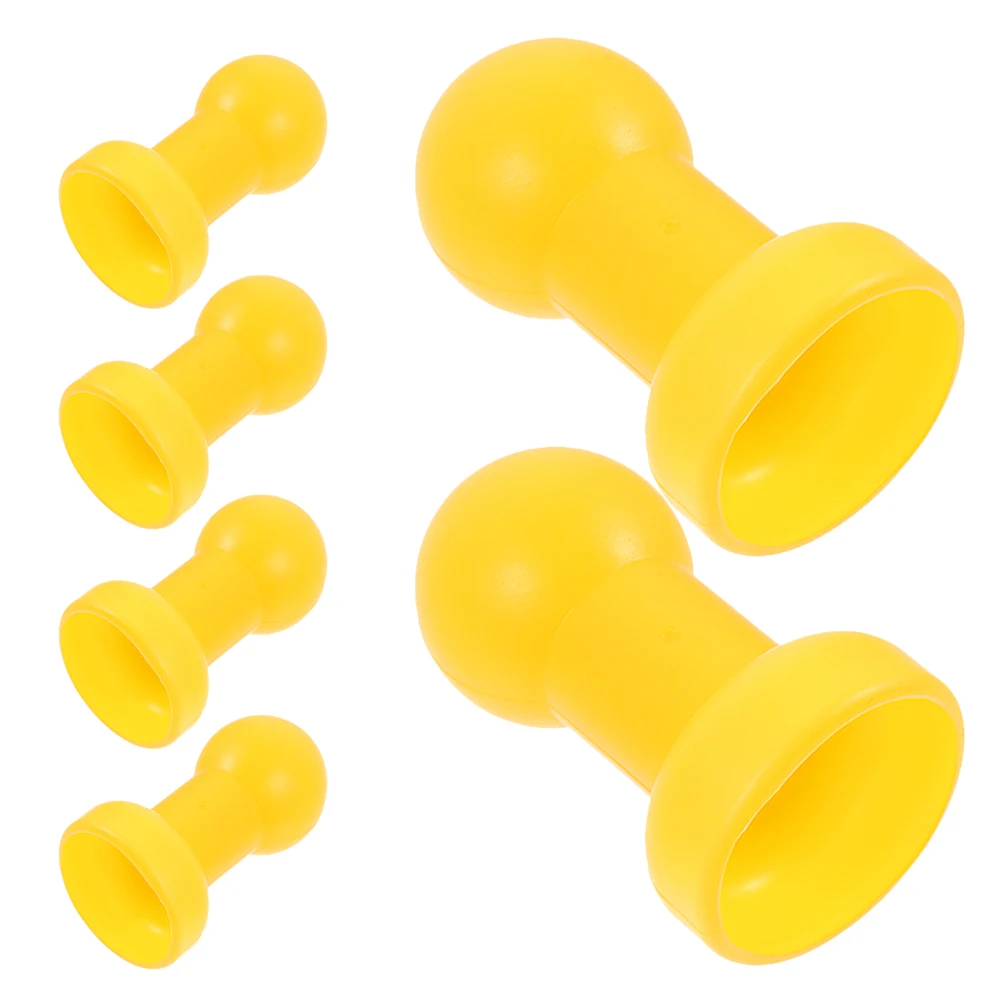 

6 Pcs Trampoline Cap Tent Pole Caps Accessories Mini Leg Parts Tips Steel Pipe Child