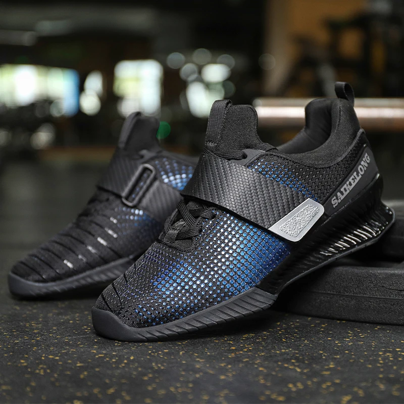 2023 New Men's Squat Weightlifting Shoes Gym Comfortable Weightlifting Squat Training Shoes Men's Anti Slip Fitness Shoes