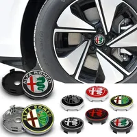 4Pcs 60MM Car Wheel Center Hub Caps For Alfa Romeo Giulia Stelvio Giulietta 156 159 147 Mito Tonale Brera Badge Tire Rim Covers
