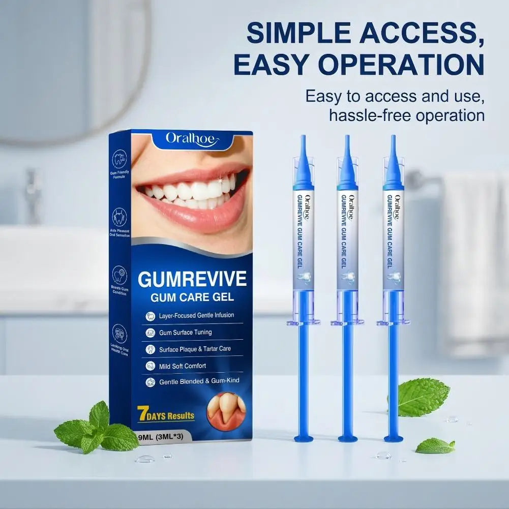 Portable Gum Care Gel Gentle Oral Hygiene Treatment Precision Application for Sensitive Gums Teeth and Gumline Cleaning