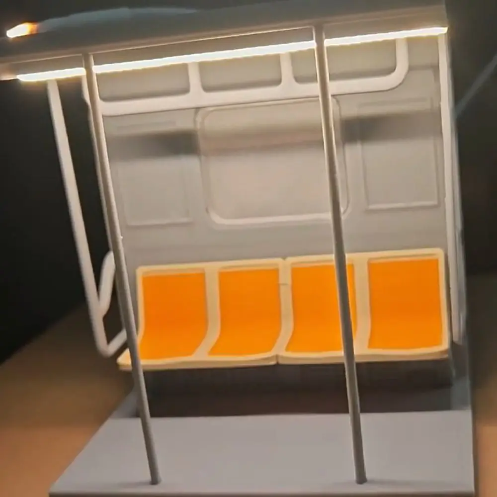 Retro Subway Train Lamp Mini Vintage New York City Model Warm LED Light Ambient Lighting Aesthetic Desk Decor