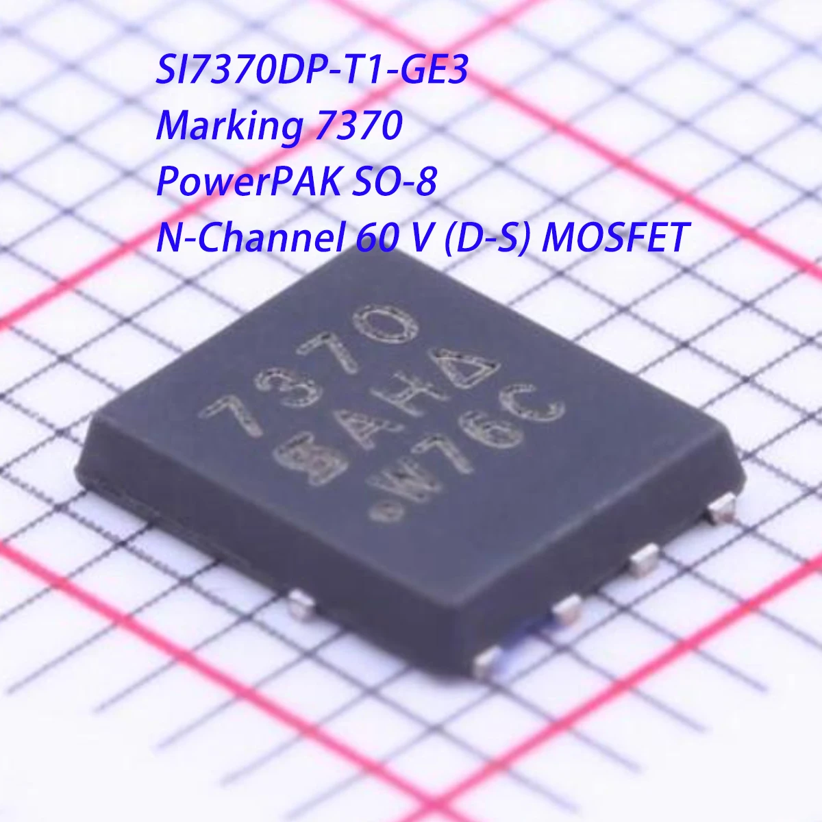 5PCS SI7370DP-T1-GE3 Marking 7370 PowerPAKSO-8 QFN8 60V 15.8A 13mΩ@6V 1.9W N-Channel NEW Original MOSFET Field-Effect Transistor