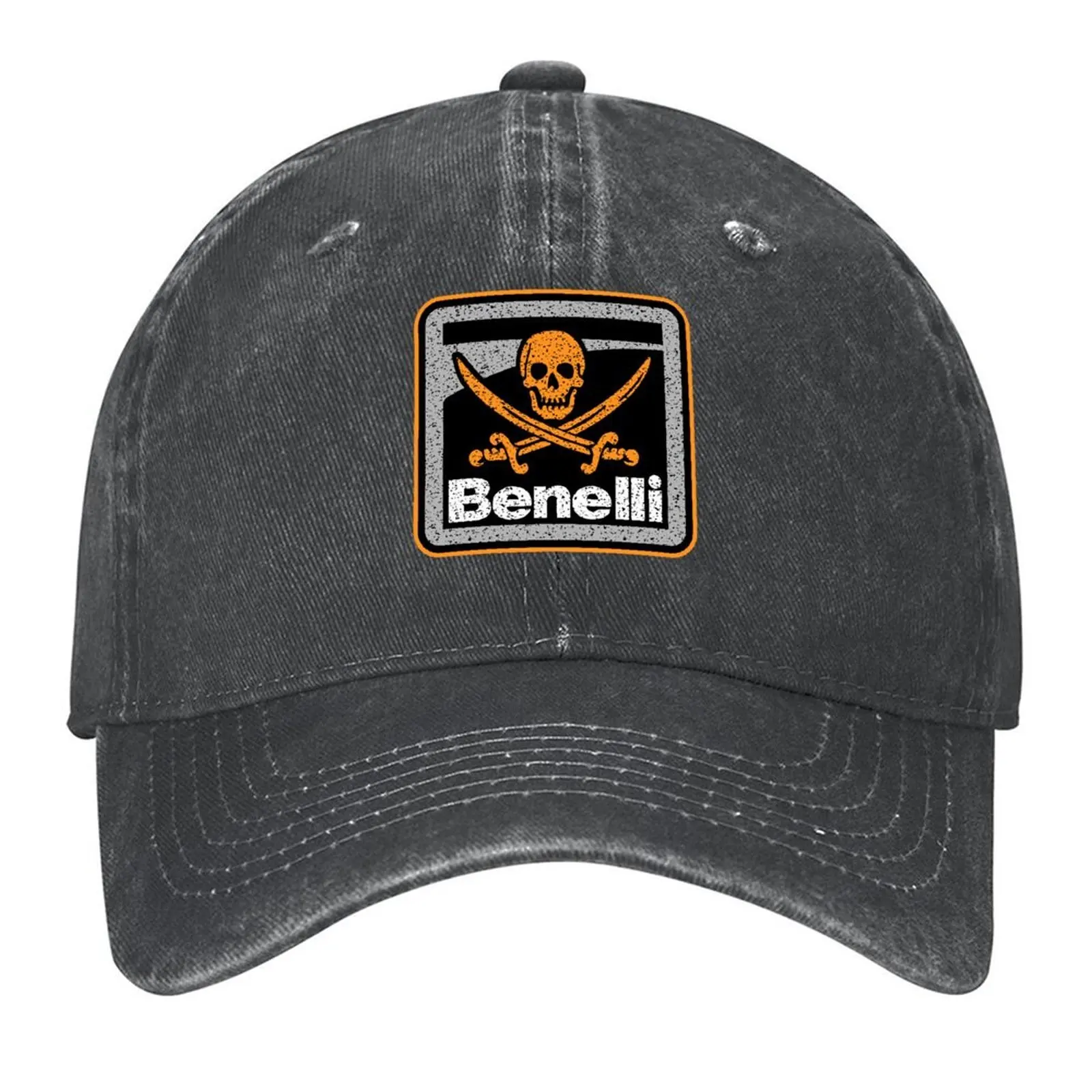 

Benelli Shotgun Operator - Pirate - Reliability Battle Combat Tested - Grey Baseball Cap Golf Hat hard hat Female Men's