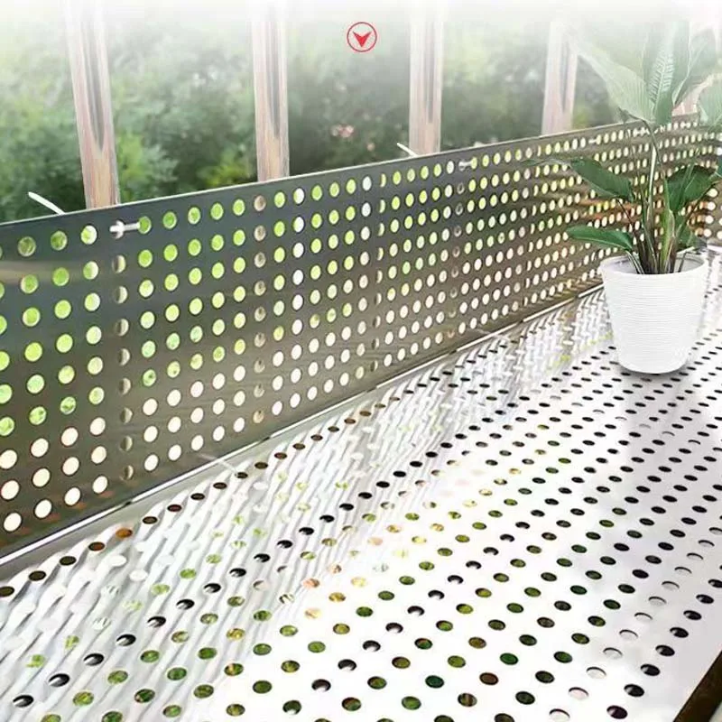 304 Stainless Steel Security Window Guard Panel Balcony Guardrail Anti-Theft Anti-Fall Safety Net Perforated Plate Protect Mesh