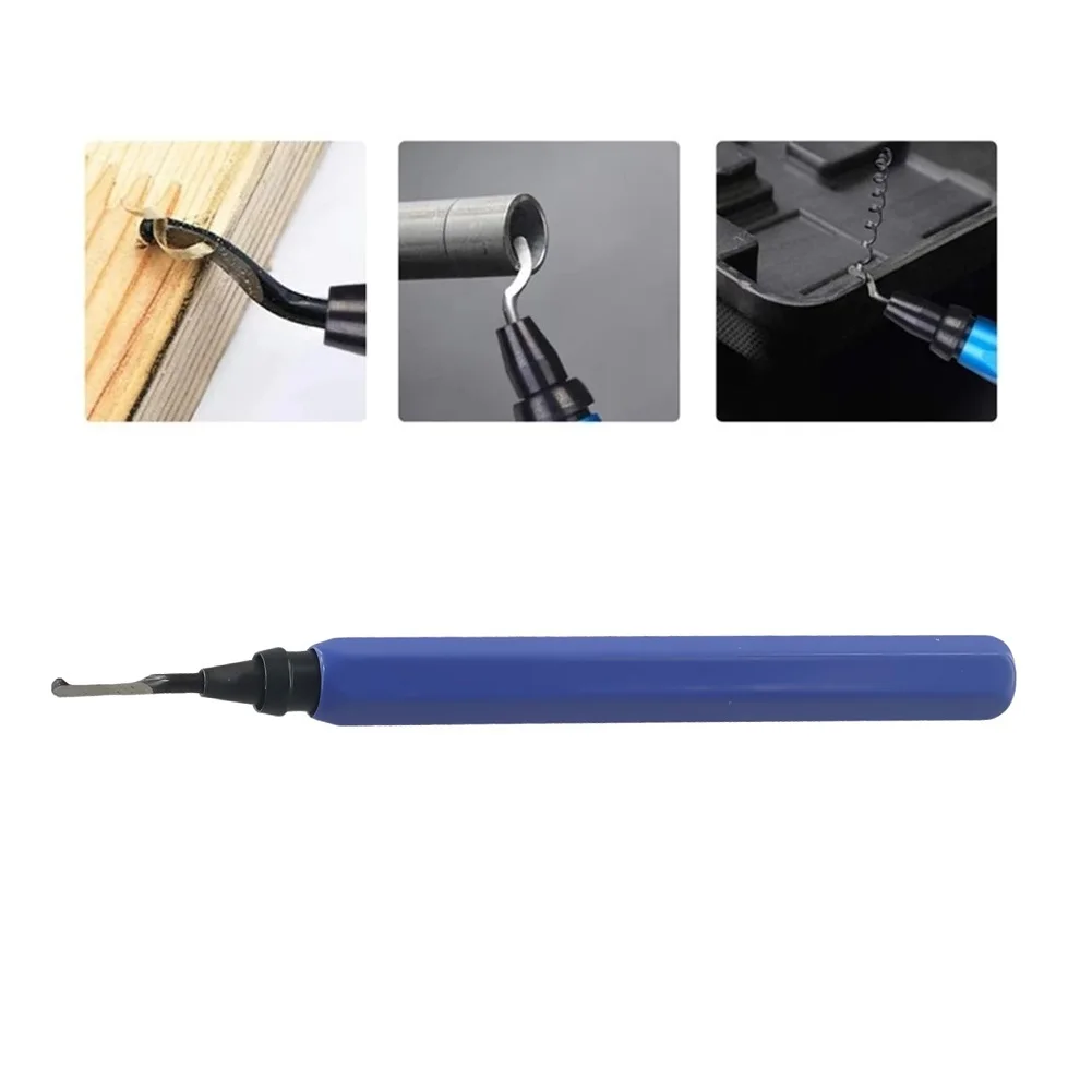 RB1000 Handle Burr Metal Deburring Tool Handle Remover Cutting Tool With Rotary Deburr Blade Deburring Trimming Tool Blue