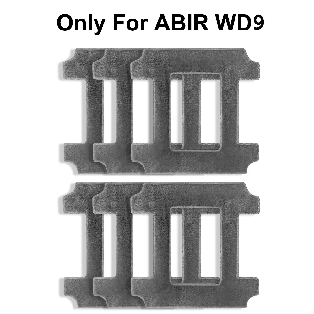 Chiffons de nettoyage en fibres uniquement pour le robot aspirateur de nettoyage de vitres ABIR WD9, y compris les vadrouilles 6 pièces