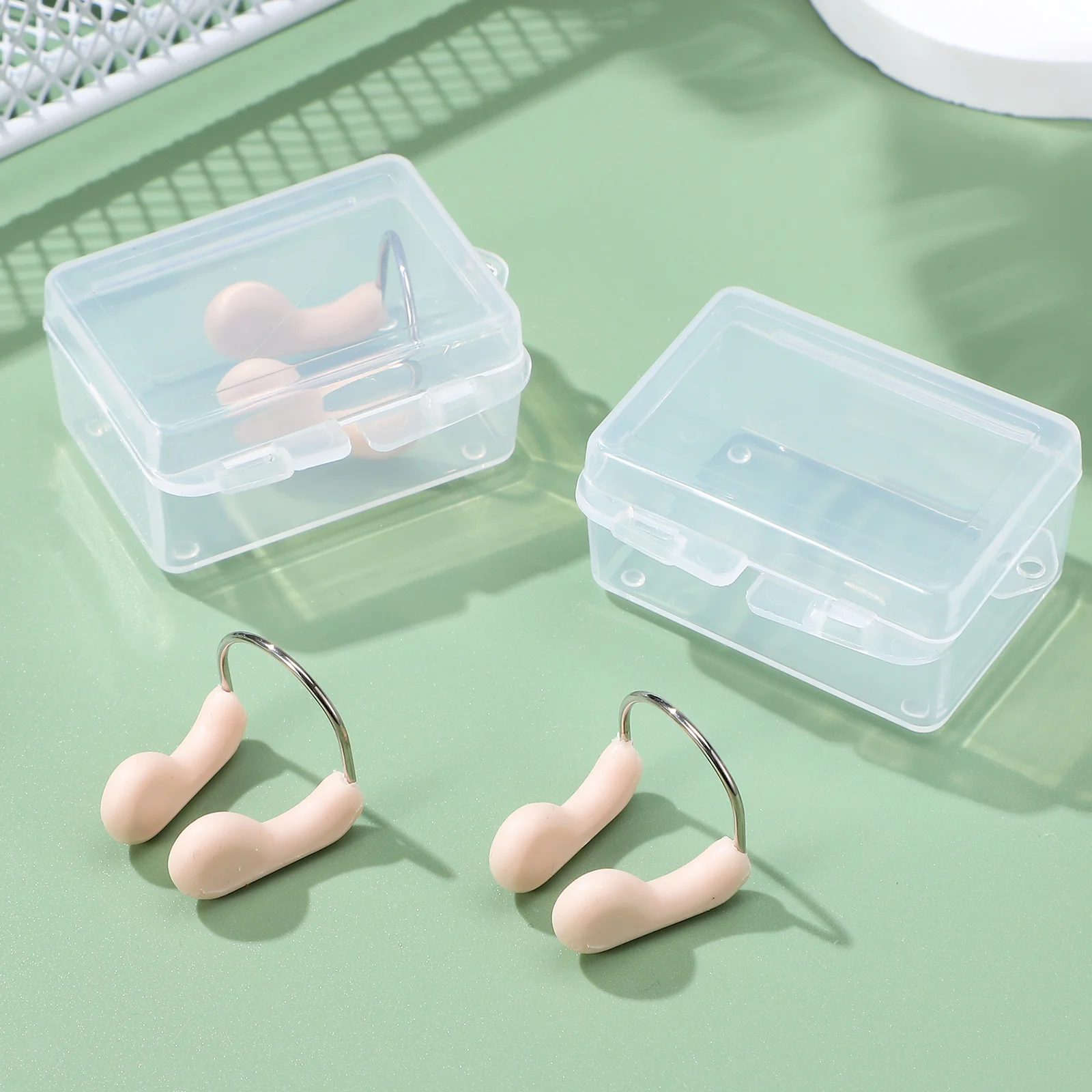3-teilige Schwimm-Nasenklammer-Stecker für Erwachsene, zum Versorgung von Kindern für Stahldraht – Detail 5