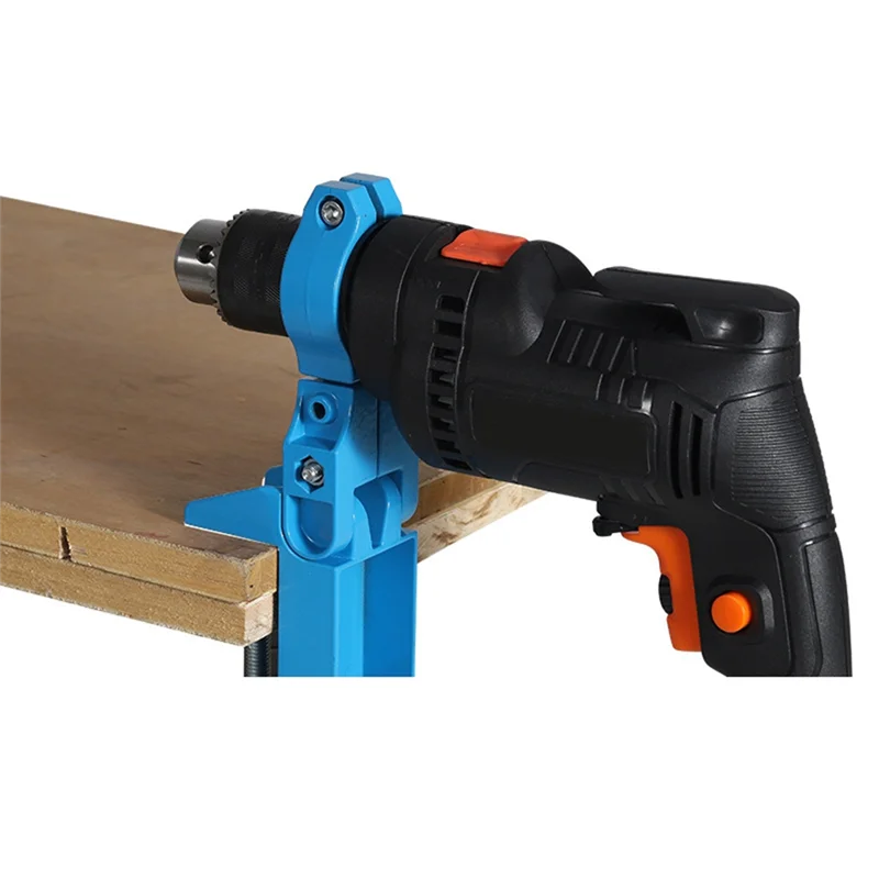 AS63-Drill Press Bracket Adjustable Table Rack Universal Rotation Electric Drill Rotary Tool Fixed Bracket Grinder Holder Easy T