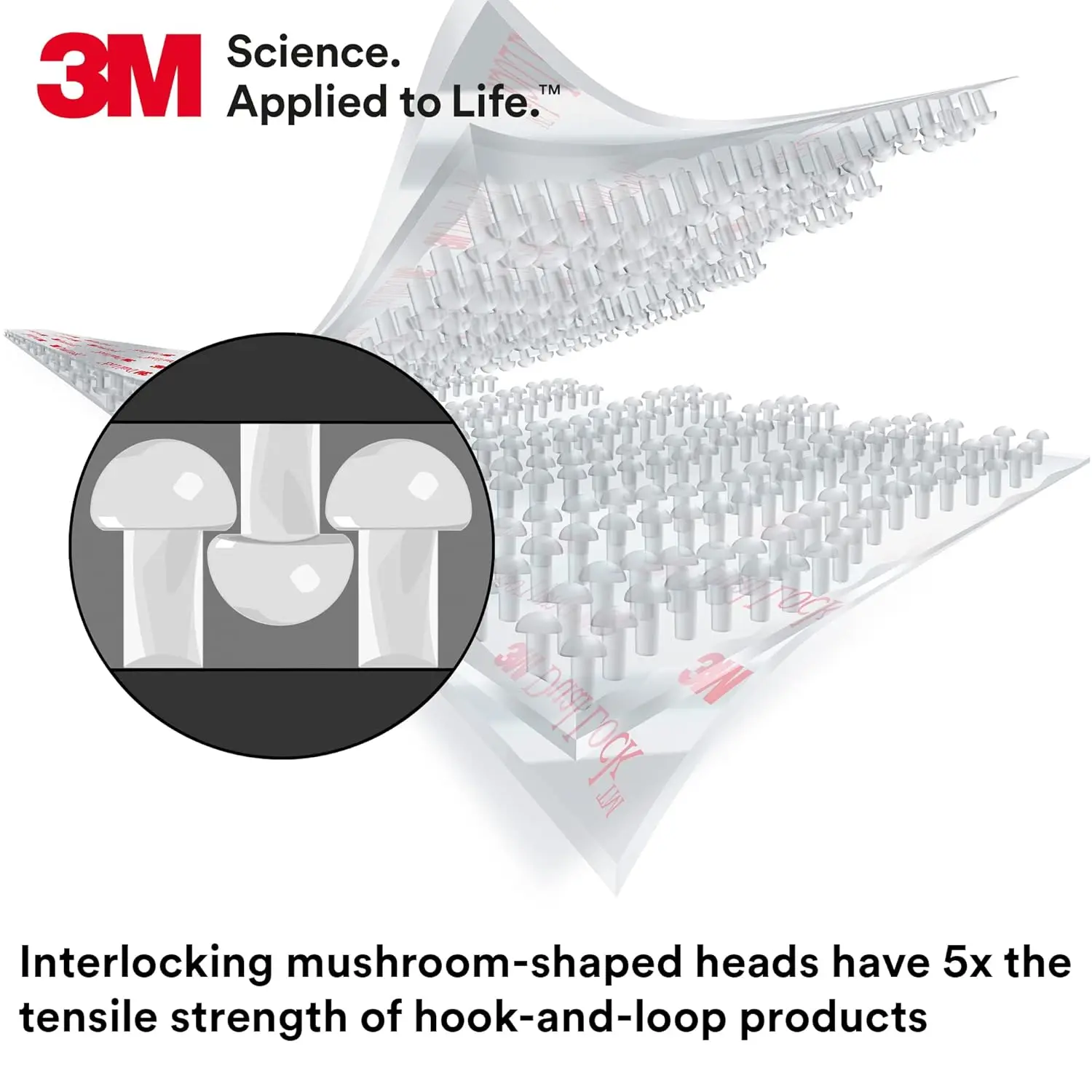 3M Dual Lock Reclosable Fasteners SJ3560,Type 250,Clear, Snaps Shut, Strong and Secure,Durable for Repeated Opening and Closings