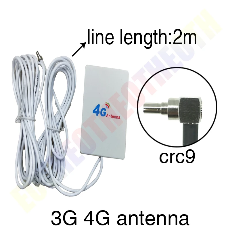 Eoth 3g 4g lte antena 10dbi crc9 conector plug antena roteador repetidor externo modem sem fio antene