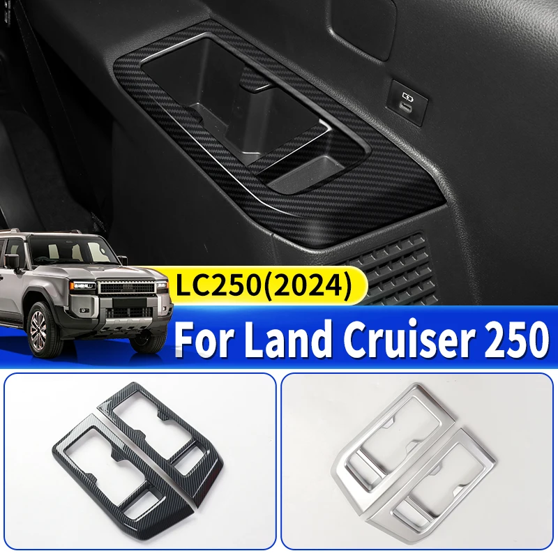 

For Toyota Land Cruiser 250 2024 1958 Prado LC250 FJ250 Third Row Left and Right Water Cup Decoration Frame,Interior Accessories