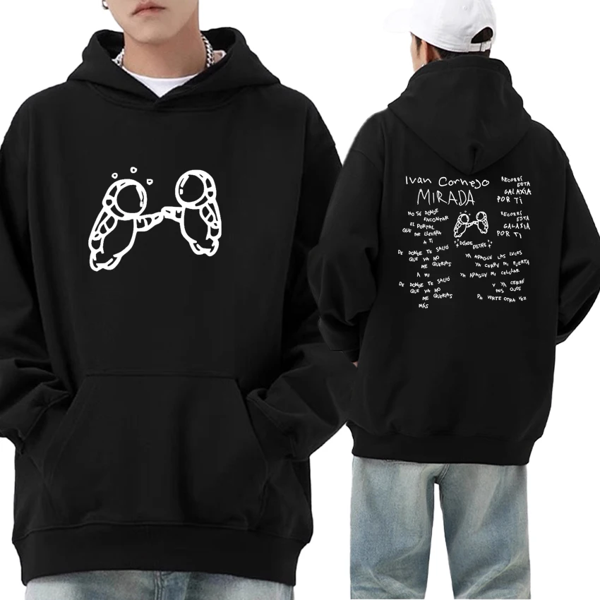 

Popular Ivan cornejo Mirada Tour 2025 Double Sided Print Sweatshirt Autumn Winter streetwear Hoodies Fleece Men Women Pullovers