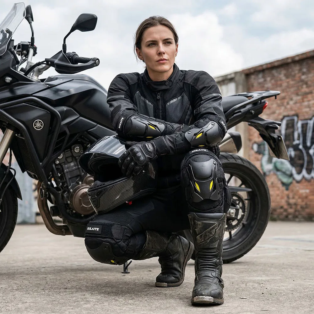 

Дышащие наколенники и налокотники из пены EVA для мотоциклов, регулируемые защитные элементы для мотокросса, эндуро, MTB, гонок, мужские защитные приспособления