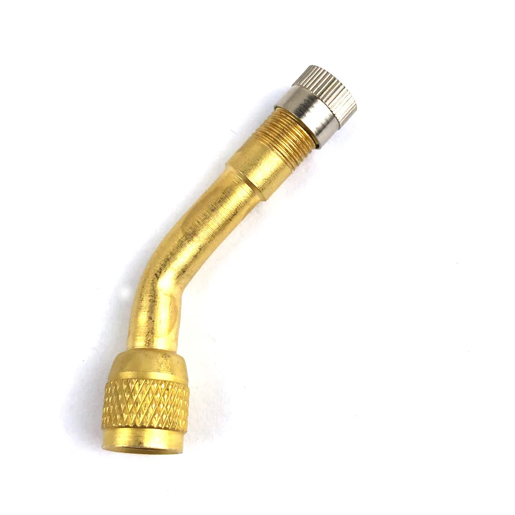 1 Pcs 45/90/135 Degree Angle Brass Air Tyre Valve Stem with Extension Adapter for Car Truck Motorcycle Cycling Accessories