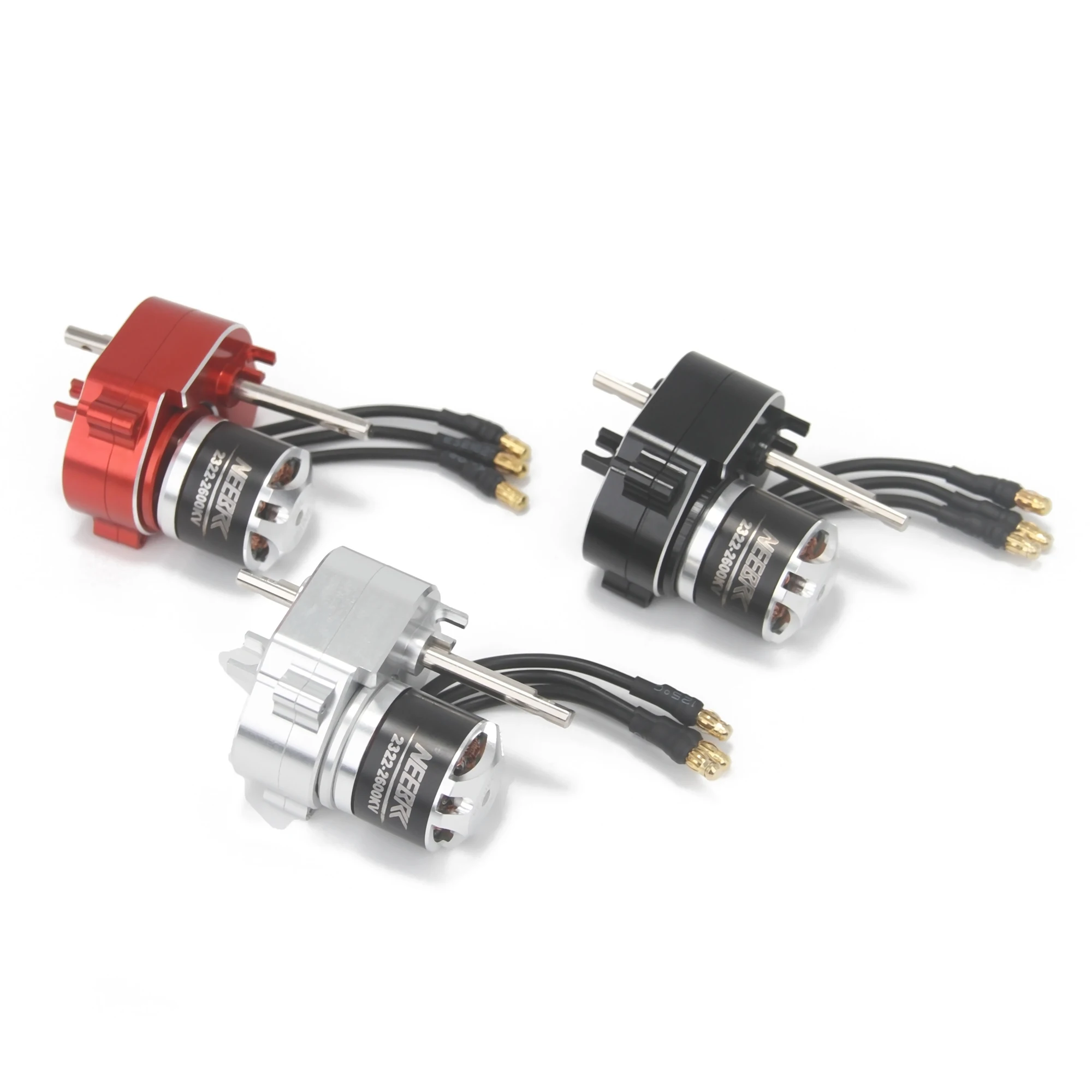 มอเตอร์ไร้แปรงถ่าน NEEBRC 2322 2600KV พร้อมเกียร์โลหะเต็มรูปแบบ สำหรับรถบังคับวิทยุ รถครอว์เลอร์ รถบรรทุก MN82 MN78 MN168 MN99 MN98 อะไหล่ DIY