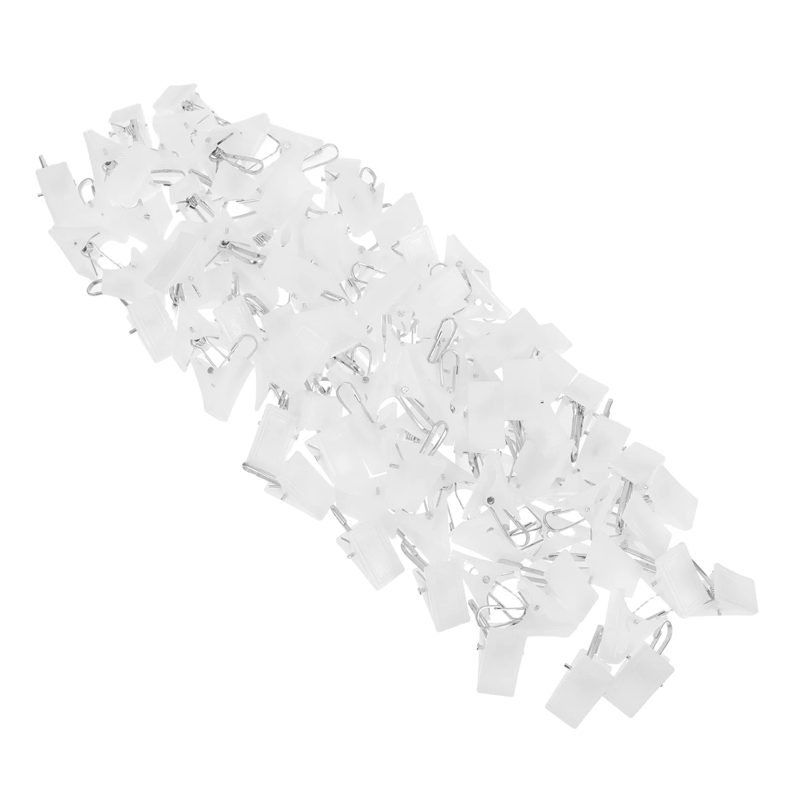 

100Pcs Small Laundry Clips for Drying Clothes Windproof Plastic Pegs Fast Secure Hold on Clothesline Ideal for Socks Underwear