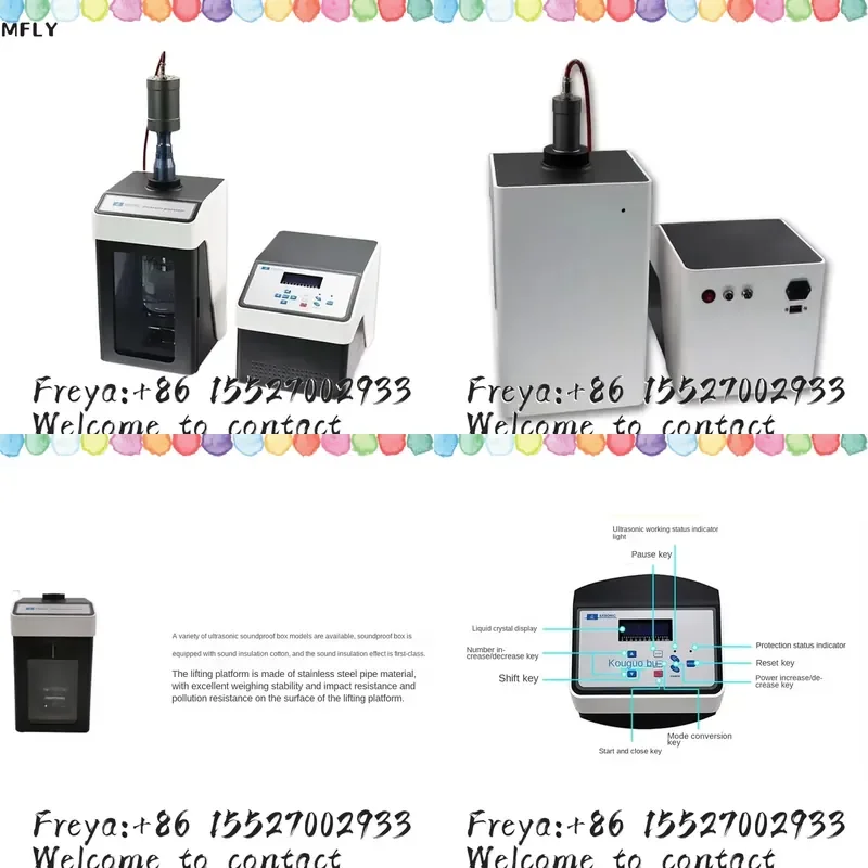 Newest model CE ISO Ultrasonic Homogenizer Sonicator Processor Cell Disruptor Mixer 80W 20KHZ 500ul-80ml FS-150N