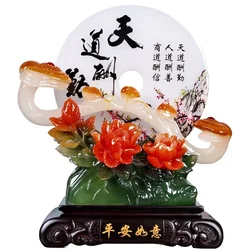 Feng Shui Safe Happy Resin Ornaments Crafts Living Room Wine Cabinet Decorations Office Decor Housewarming Gifts Accessories