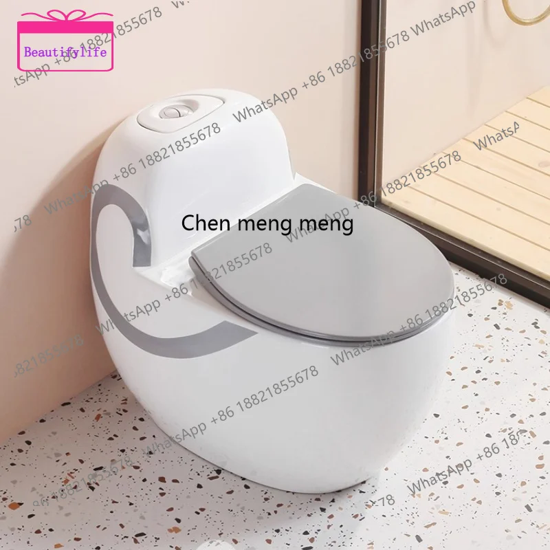 

YL Cute colored toilet siphon type conch type toilet pumping ceramic bathroom deodorant