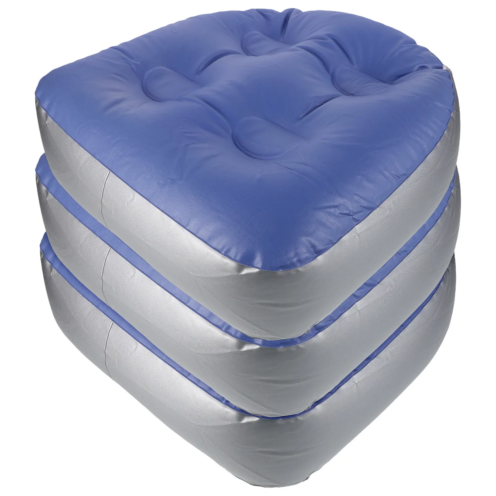 

Набор из 3 надувных подушек для спа-ванны: эргономичные подушки для ванны для взрослых с присосками, портативные подушки для купания в ванне