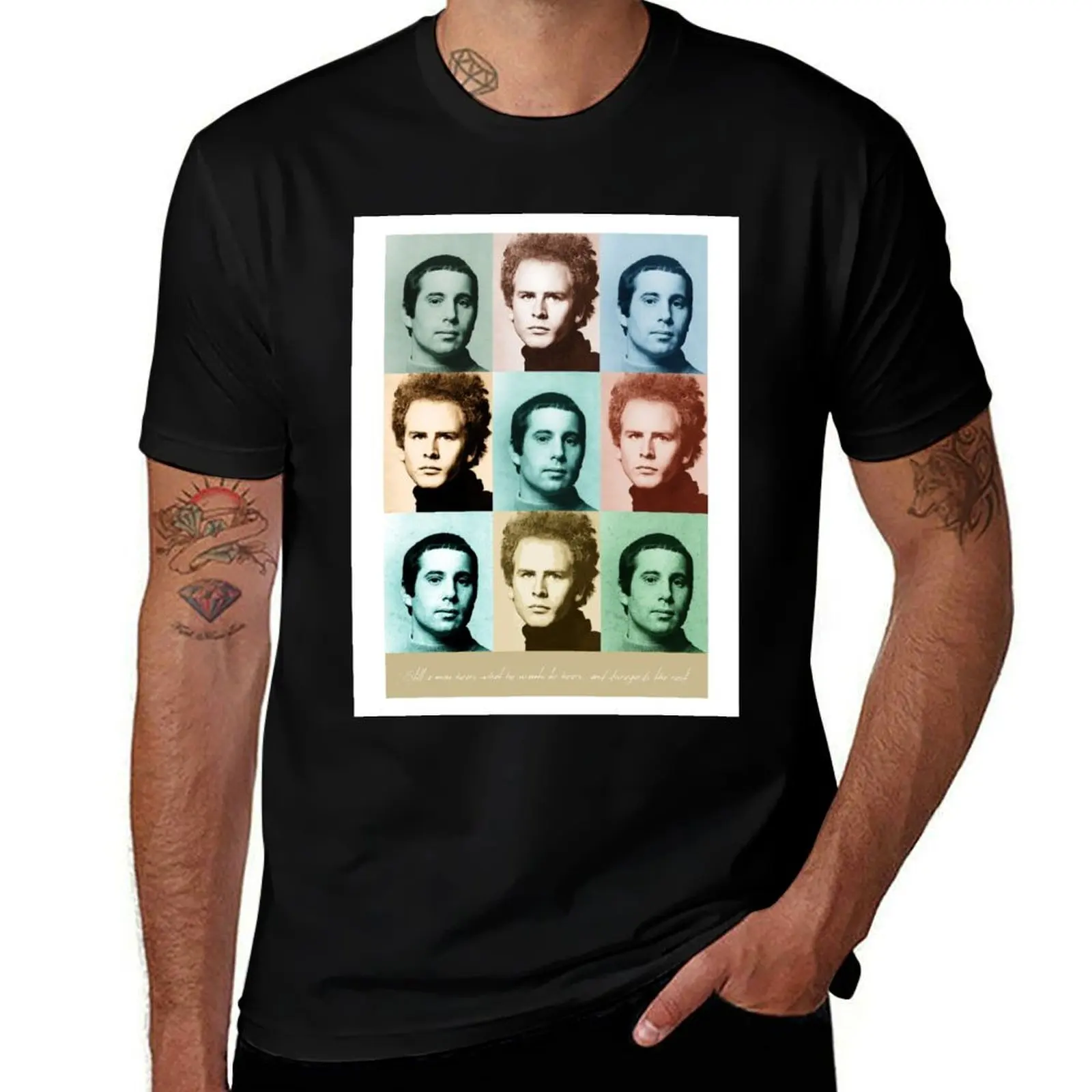 Simon & Garfunkel - Music Heroes Series T-Shirt man t shirt summer T-Shirt