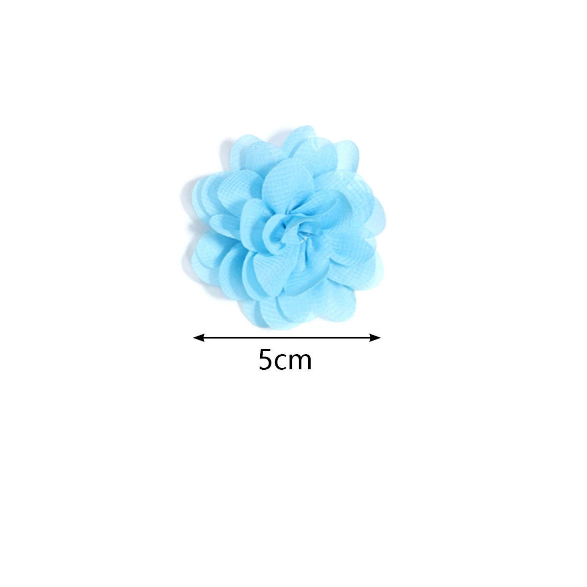 10pcs Chiffon Gauze Flower 5cm Colorful Artificial Fabric Flowers for DIY Wedding Party Home Decoration Floral Wreath Scrapbook