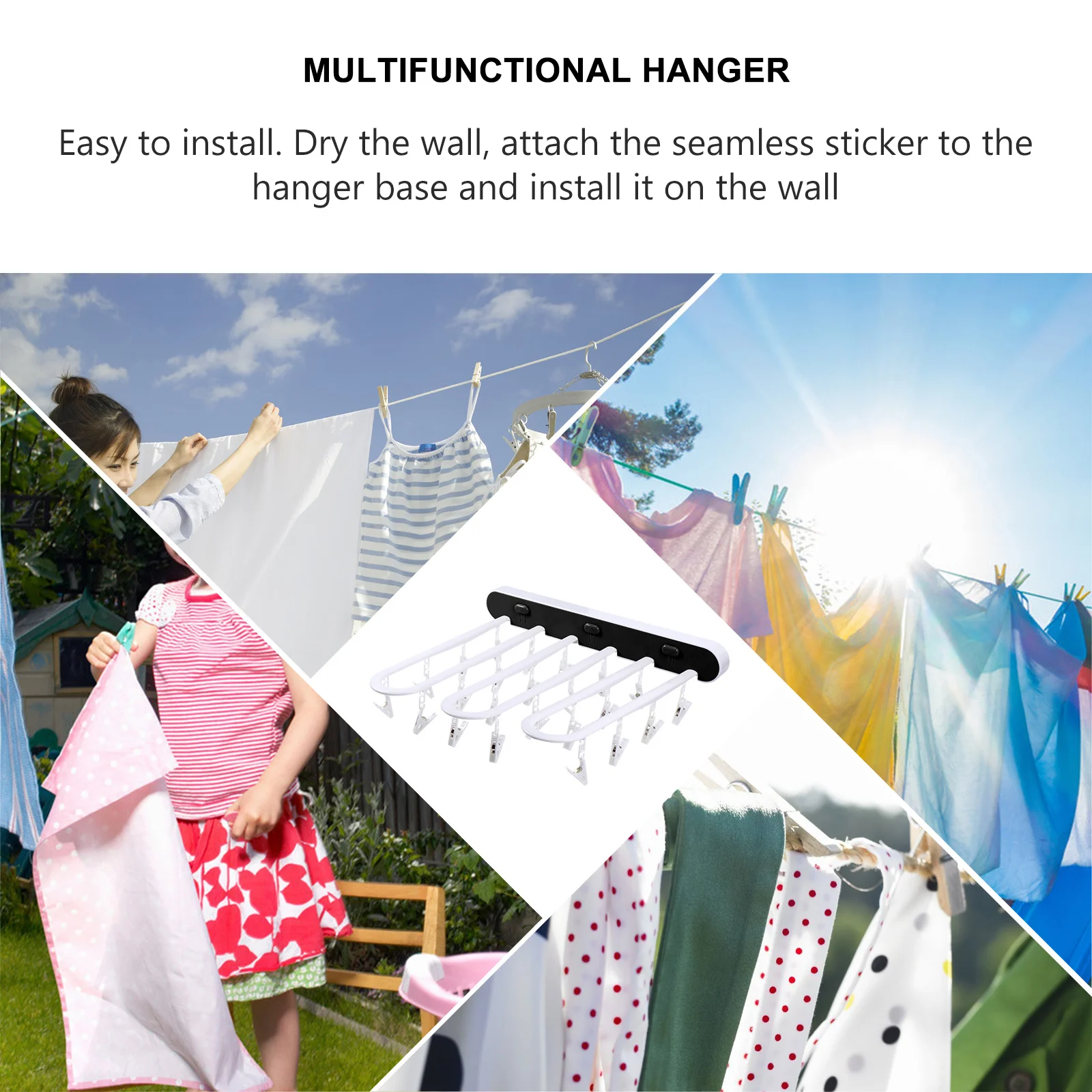 

1pc Press-Type Storage Rack Flexible Underwear Socks Drying Hanger Household Windproof Laundry Organizer Multi-Purpose