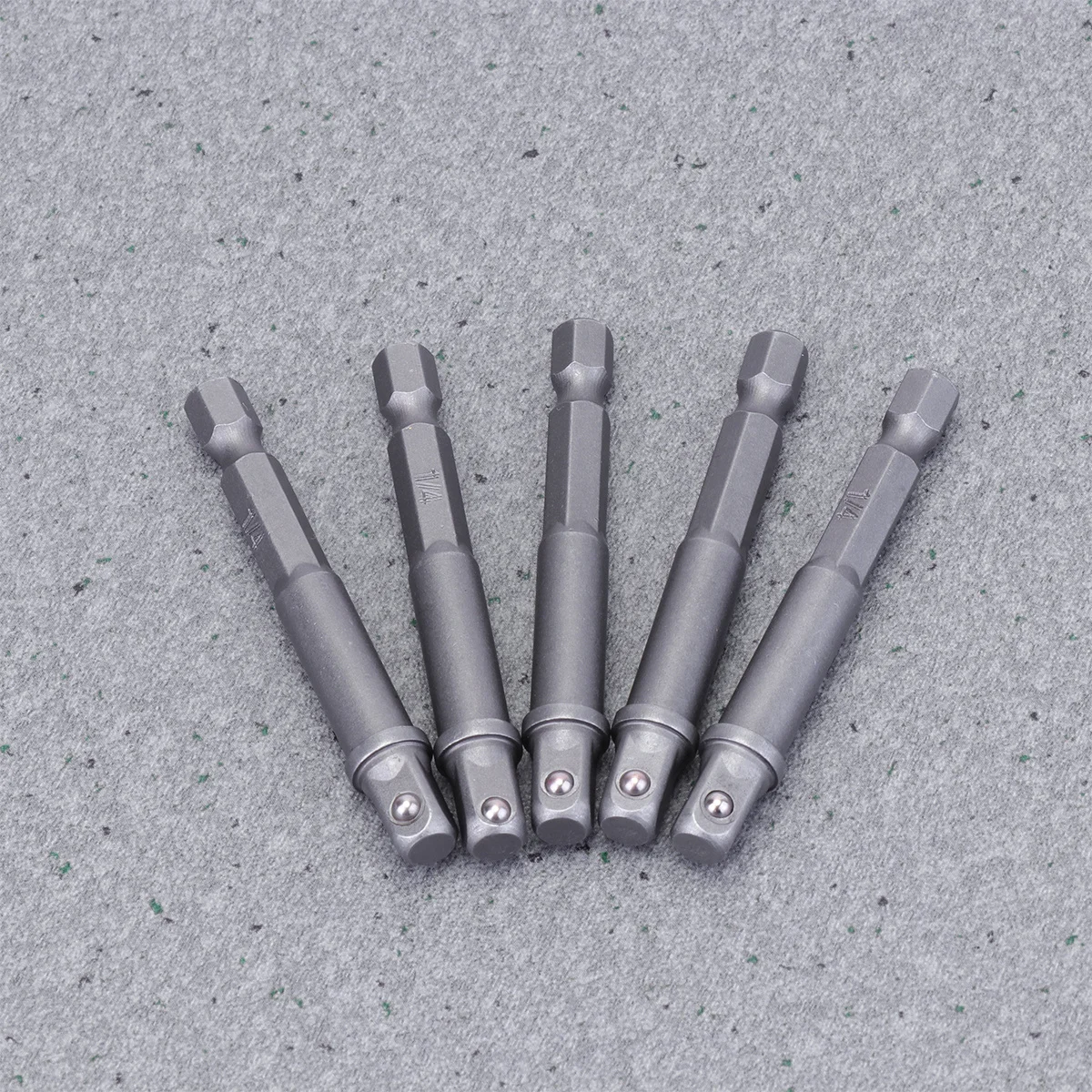 5 шт., 6,35 мм, шестиугольная ручка, удлинитель с квадратной головкой, 65 мм, серебряный шарикоподшипник, дизайн, универсальный адаптер для электроинструментов