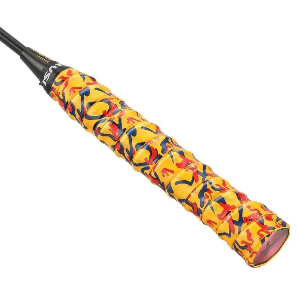 

Sweat Absorption Tennis Badminton Grip Tape Anti-slip Stretchability Badminton Racket Grips Wrap Quickly Double Layered