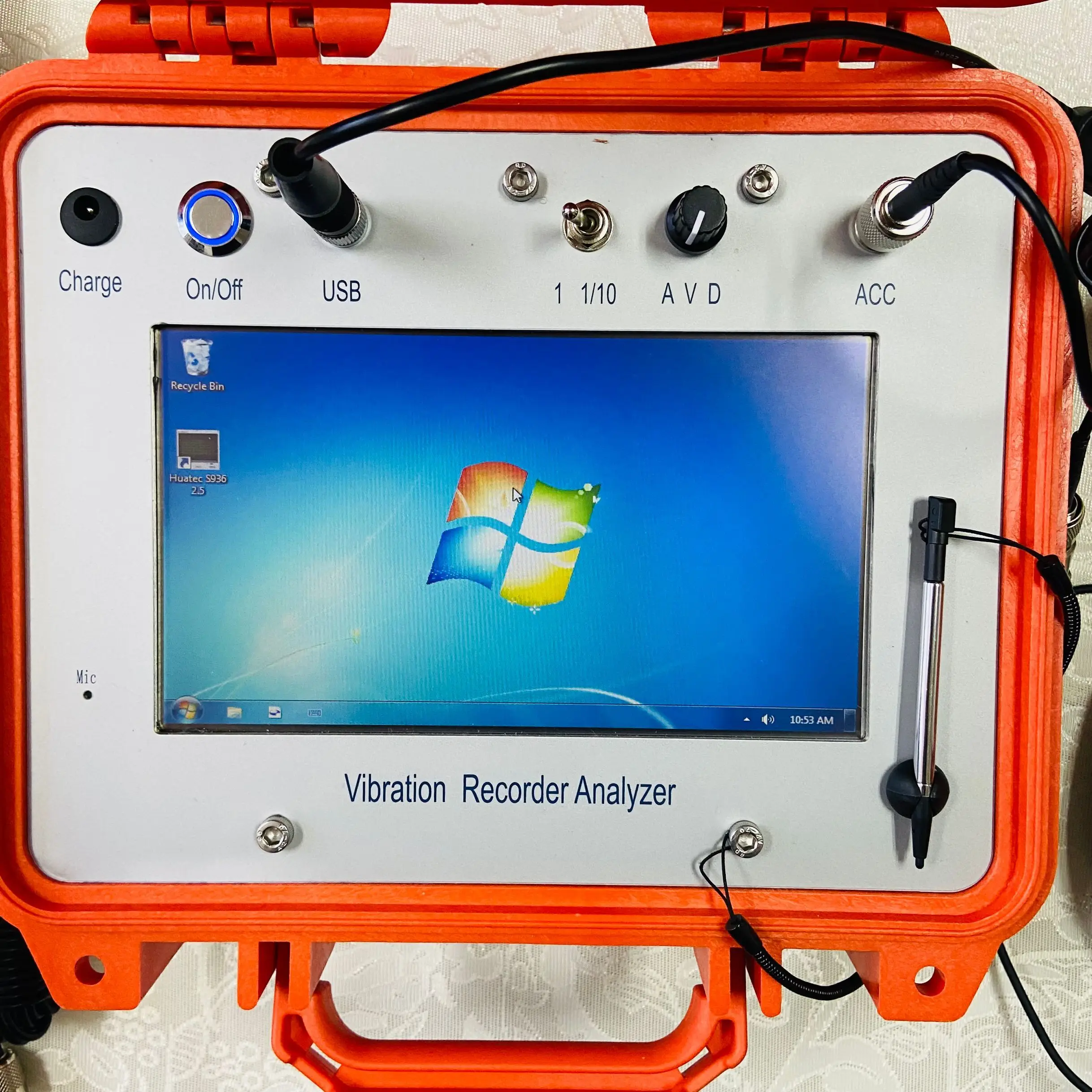 HG-S936L-1 Integrated version Touch screen Display Ground Structure Vibration Recorder Analyzer