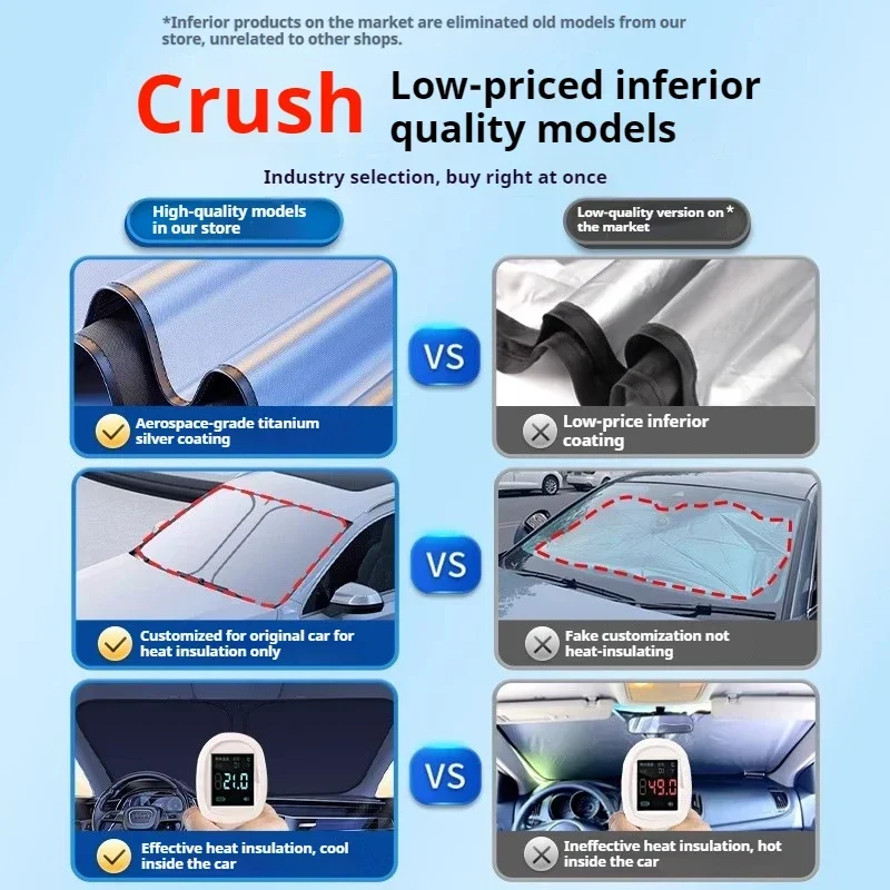 حاجب من الشمس للسيارة لسكودا اوكتافيا برو NX 2019 ~ 2025 2023 الزجاج الأمامي ظلة عزل الحرارة الصيف كولينج اكسسوارات السيارات #5