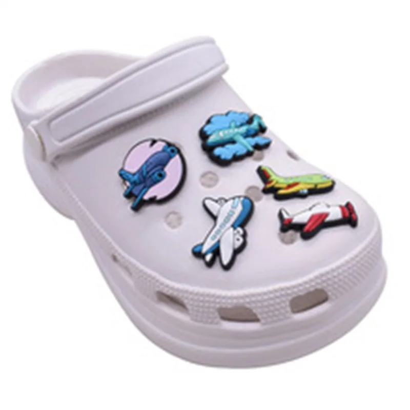 Airplane Shoe Charms for  Charms Clogs Bubble Slides Shoe DIY Decoration Kids Party Gifts