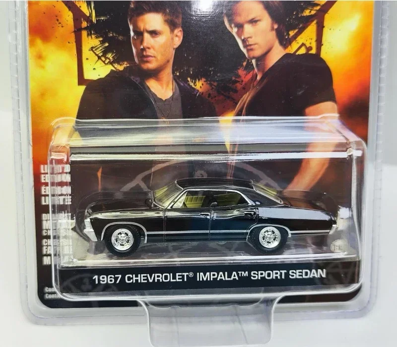 Modello 1:64 Supernatural 1967 Chevrolet Impala Sport Berlina Pressofuso In Lega di Metallo Modello di Auto Giocattoli Per I Bambini Collezione Regalo