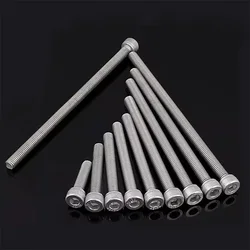 Cap Screws Allen Key Hexagon Socket Head Bolts Stainless Steel Long M3 M4 M5 M6 M8 Extra Long 4mm To 300mm