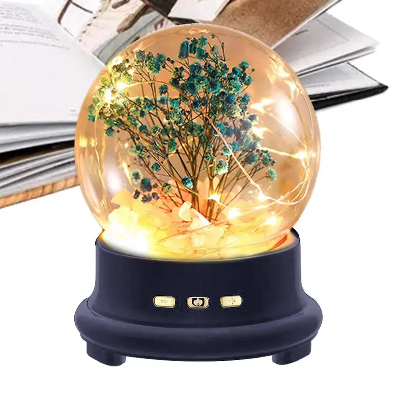 Crystal Ball Wireless Speaker Wishing Bottle Sound Box Ball Light Show Wireless Speaker Blue Tooth Small Speaker For Birthday