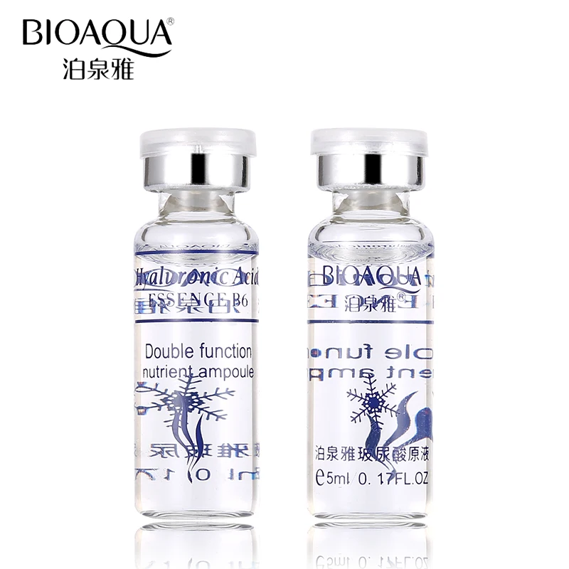 BIOAQUA 10pcs/lot Moisturizing Vitamins Hyaluronic Acid Serum Facial Skin Care Anti Wrinkle Anti Aging Collagen Essence Liquid