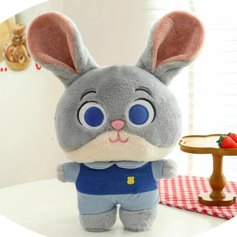 Disney Zootropolis Judy Hopps Nick Wilde Q-Version Pp coton remplissage en peluche jouets d'accompagnement dans le lit câlin oreiller cadeau d'anniversaire