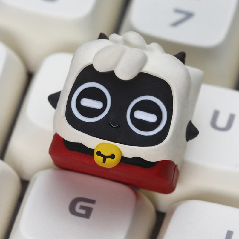 Game Series Keycap Resin Material Cult of The Lamb Mechanical Keyboard Accessories D Social Games Translucent Keycaps Decoration