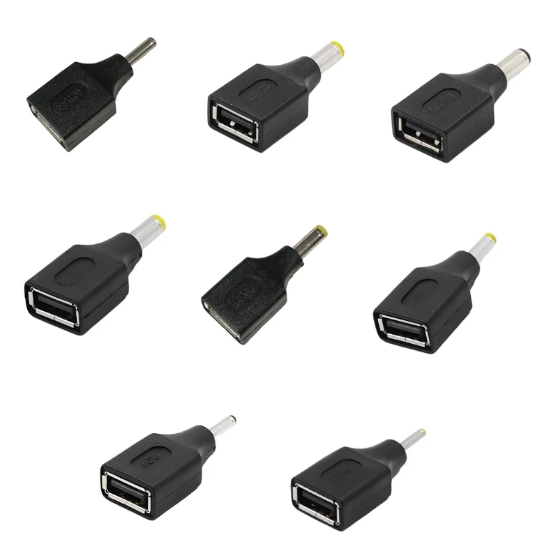 Convertitore di spina di alimentazione USB da 1 pz a 5.5*2.5 5.5x2.1 4.8x1.7 4.0*1.7 5.5*1.7 2.5*0.7 3.0*1.1 connettore adattatore Jack cc 3.5x1.35mm
