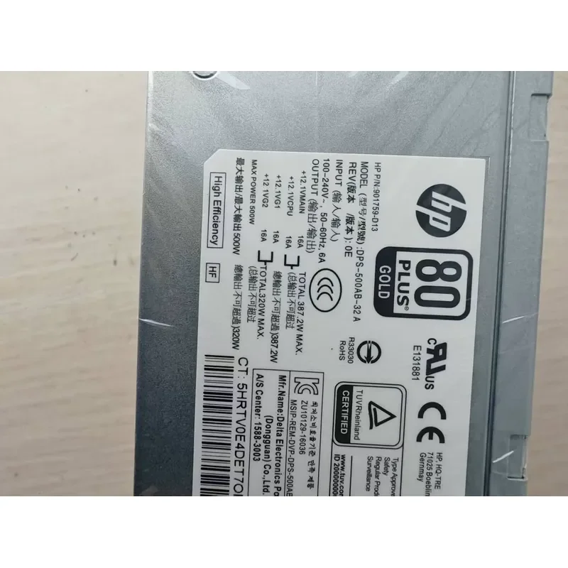 New Original HP Host Power Supply DPS-500AB-32A for Graphics Card 6+8 Pin