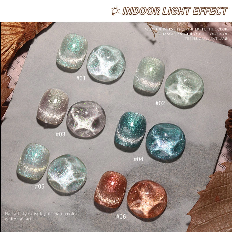 JTING, 1 unidad, 15ml, 6 colores, luz de velocidad Variable, esmalte de uñas en Gel para ojos de gato, cambio de Color Uv, decoración de uñas, colección de Gel para ojos de gato