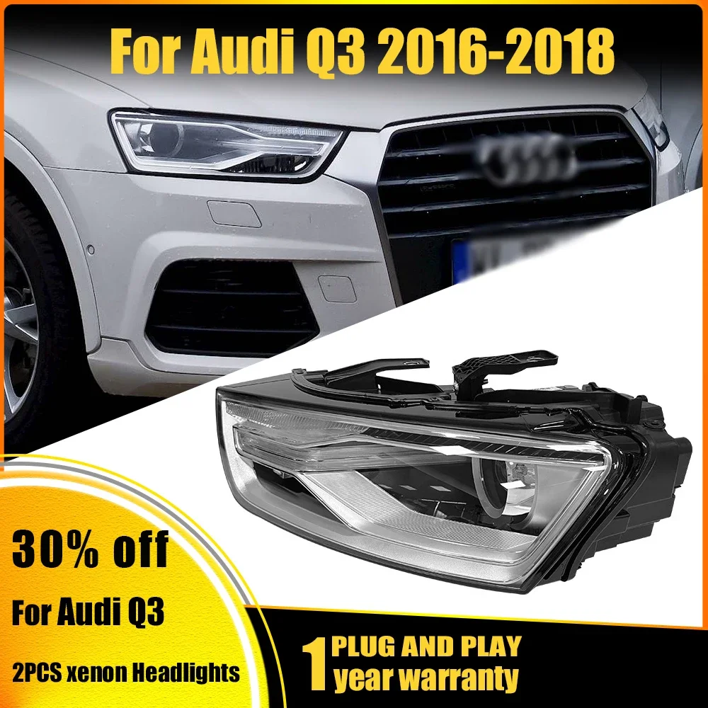 

Right Left Lighting System Original Car Headlight For Audi Q3PA Suitable For Audi Q3 Low Xenon Headlight Assembly 2016 2017 2018