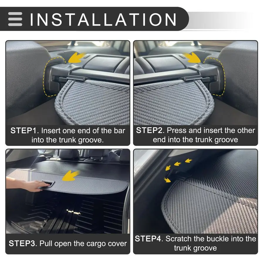 غطاء شحن قابل للسحب لصندوق السيارة لهوندا CRV 20022006 رف الطرود الخلفي لدرع الأمان للأمتعة، قماش، أسود Ca #6