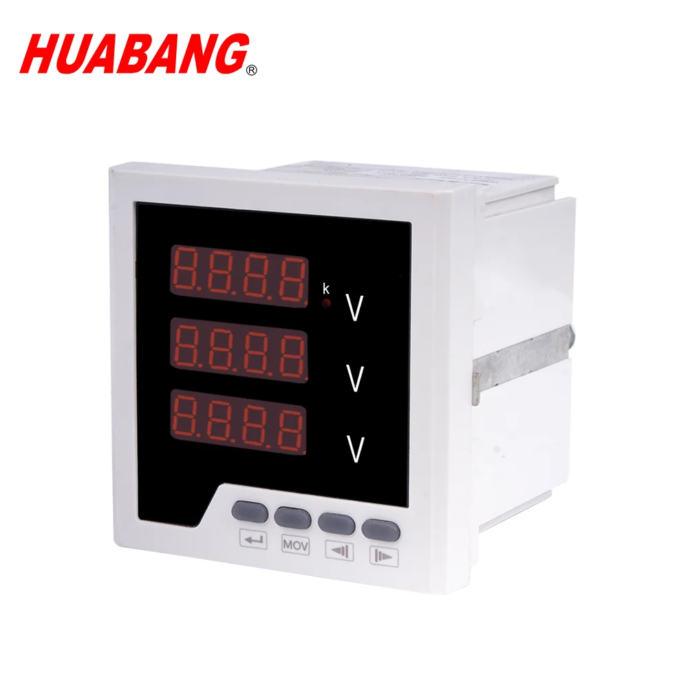 96x96 Three phase Intelligent digital voltage 3 phase voltmeter meter