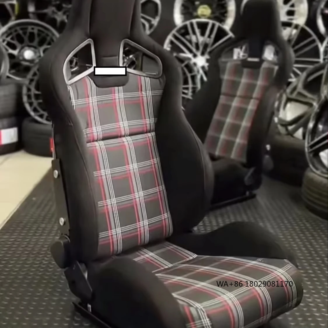 

Fiberglass Back Adjustable Leather Fabric Suede Car Vehicle Racing Seats